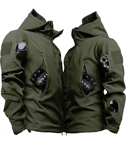Amazon.co.jp: メンズタクティカルジャケットアウトドア防水多機能
